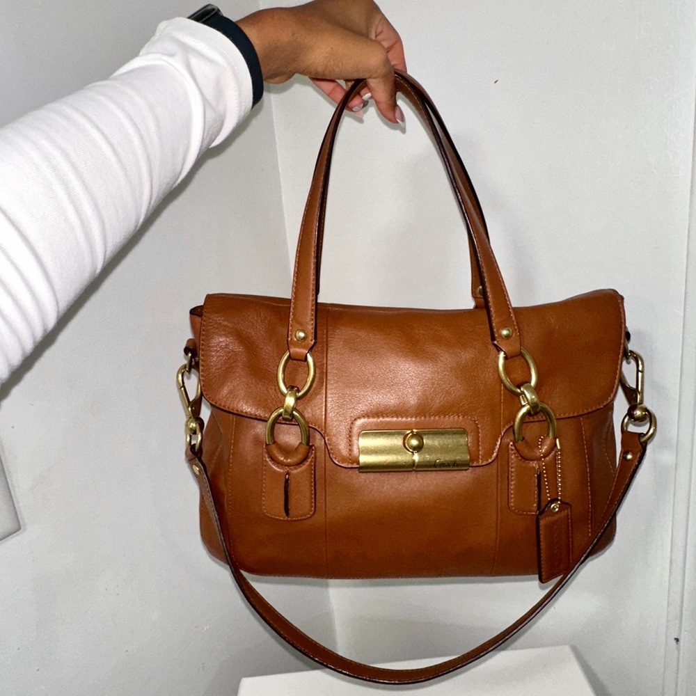 SOLD Coach Vintage Kristin Leather Shoulder Satchel Bag